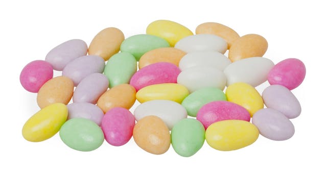 sugar-coated almonds